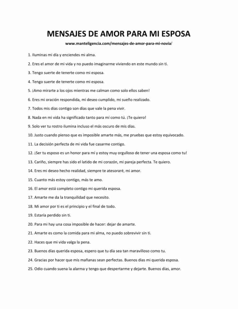 52 Mensajes De Amor Para Mi Esposa - Hazla sonreír.