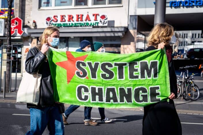 ¡Cambio de sistema, no cambio climático!